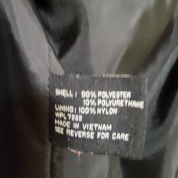 Anne Klein Classic Lined Hooded Jacket - Black (Sz XL) - Picture 8 of 8